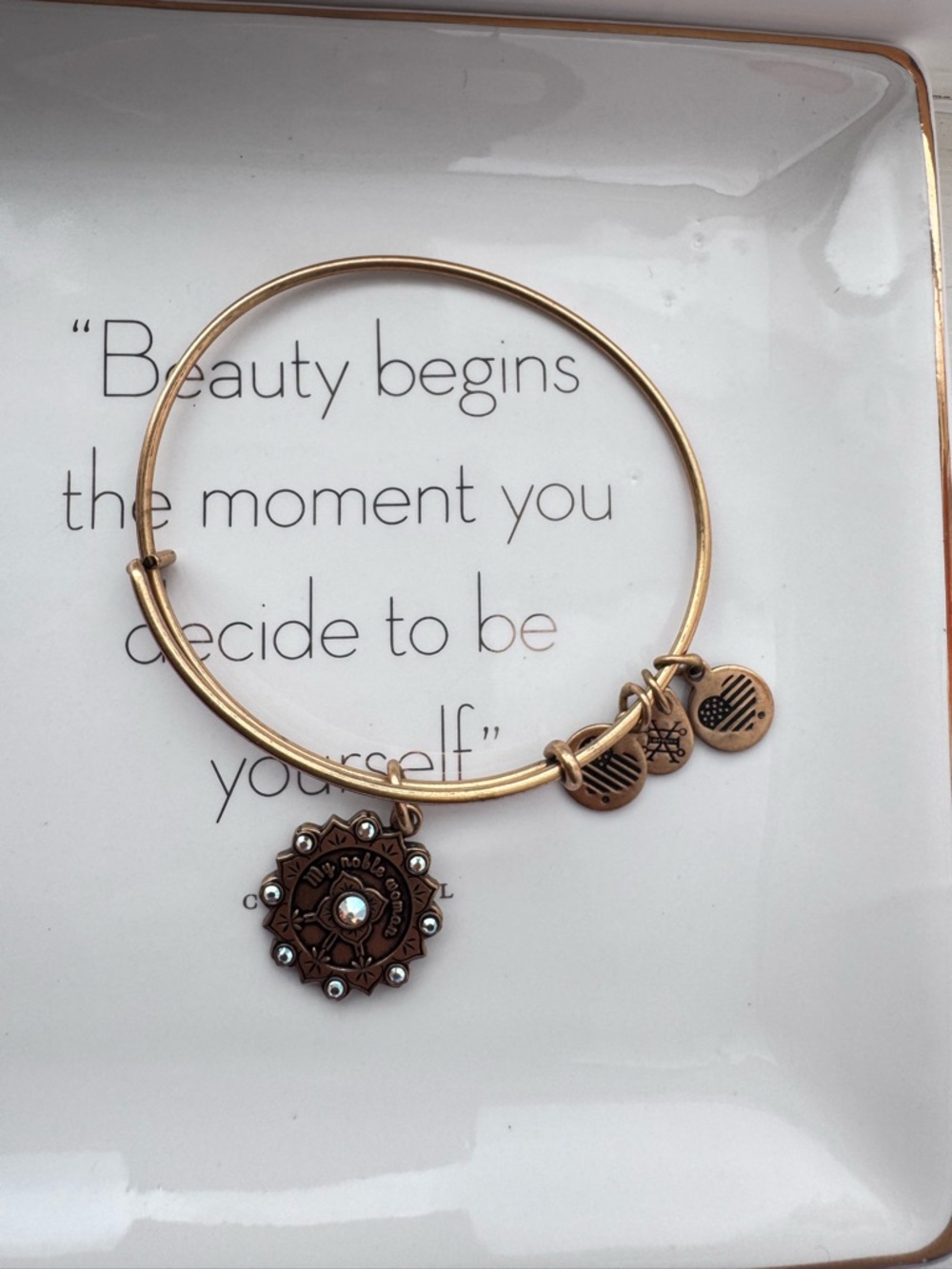 Alex & Ani Bracelet Maid of Honor, My Noble Woman (Retired Charm)